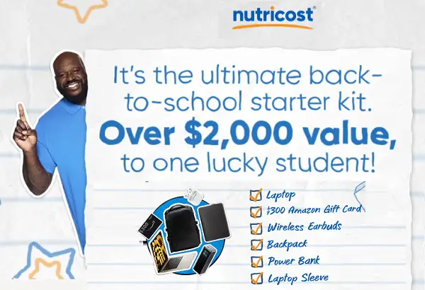 Nutricost Back-to-School with Shaq Giveaway – Win a $2,000 Kit!