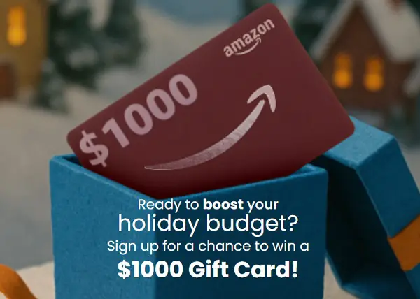 Nutricost Christmas Giveaway: Win a $1,000 Amazon Gift Card!