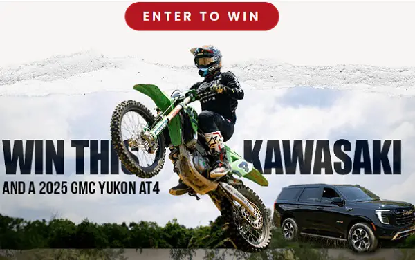 Win a 2025 GMC Yukon AT4 & Kawasaki KX450 in the Tyler Hubbard Giveaway