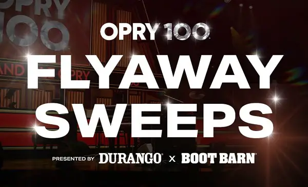 Grand Ole Opry 100 Flyaway Sweepstakes: Win a 3-Day/2-Night Nashville Getaway!