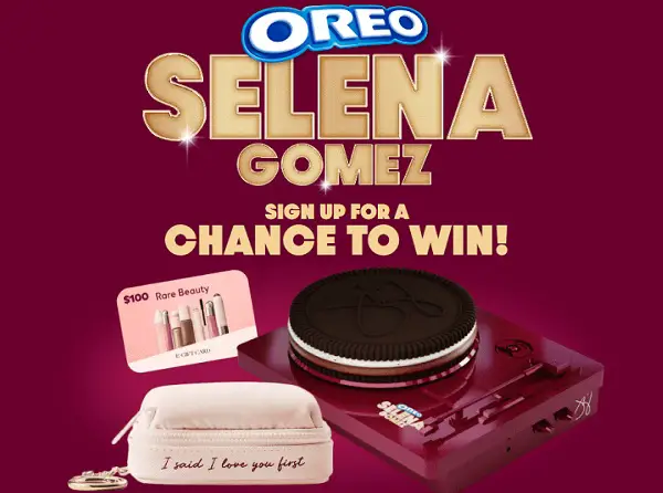 OREO Selena Gomez Sweepstakes – Win Rare Beauty Cards & Signed Merch!