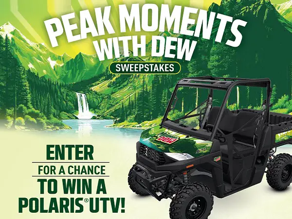Peak Moments With Dew Sweepstakes – Win a 2025 Polaris Ranger SP 570!