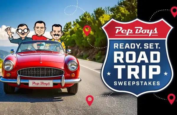 Pep Boys 2025 Road Trip Sweepstakes – Win a Custom Road Trip Adventure & Weekly Prizes!