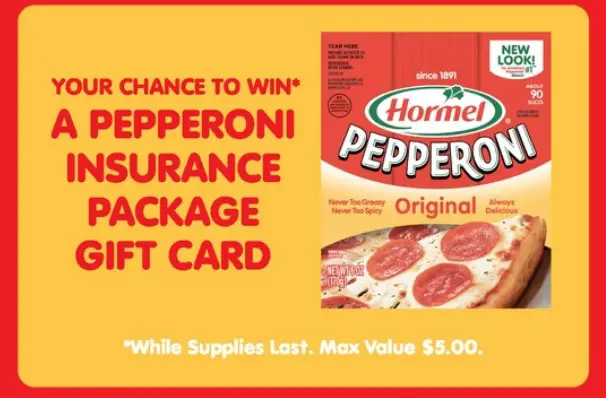 HORMEL Pepperoni Pizza Day Giveaway – 1,000 Winners Get $5 Digital Gift Cards!