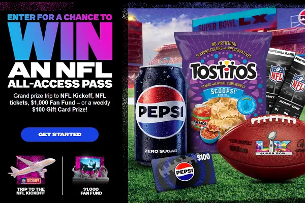 Pepsi NFL All-Access Pass Giveaway: Win the Ultimate NFL Experience