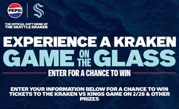 Pepsi Hockey Sweepstakes – Win Kraken Game Tickets & Prizes