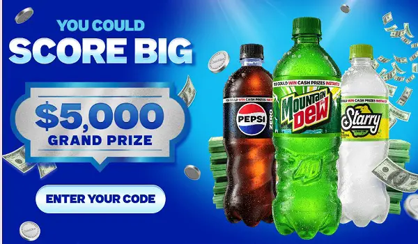 Pepsi Summer Sweepstakes – Win $5,000 Cash, Weekly Summer Prizes & Instant Wins!