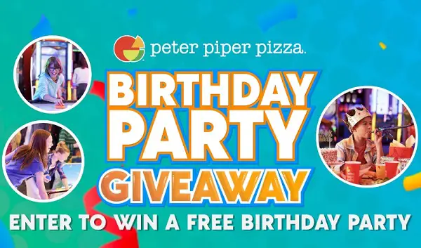Peter Piper Pizza Birthday Giveaway – Win a Free Party! (99 Winners)