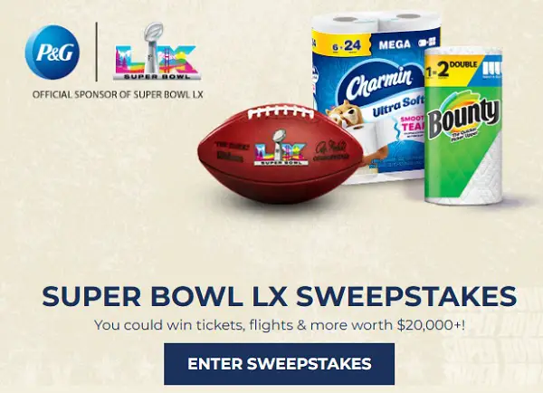 P&G Super Bowl LX Giveaway: Win a Trip to Super Bowl LX in Santa Clara