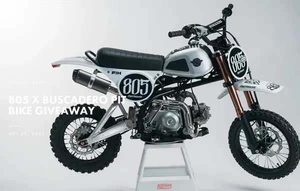 805 x Buscadero Pit Bike Giveaway – Win a Custom BSX 110