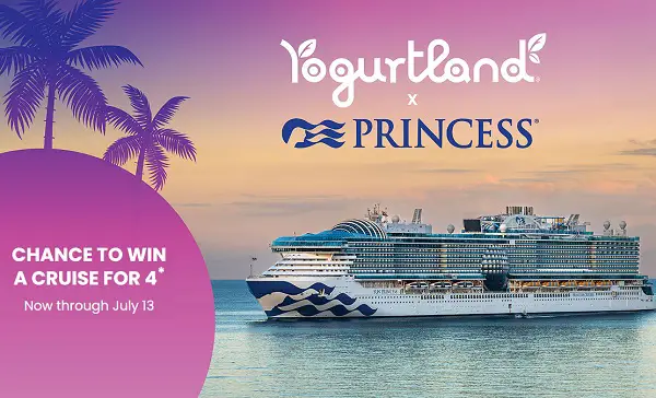 Yogurtland Sweet Getaway Giveaway – Win a Princess Cruise for Four!