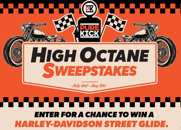 Pure Kick High Octane Sweepstakes 2025: Win a 2025 Harley-Davidson Street Glide!