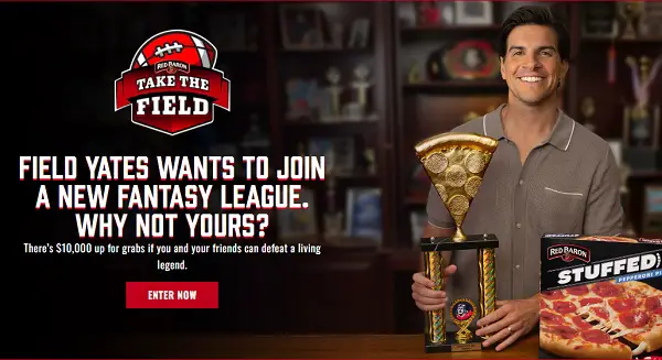 Red Baron Pizza Take the Field Sweepstakes – Win Cash & Pizza