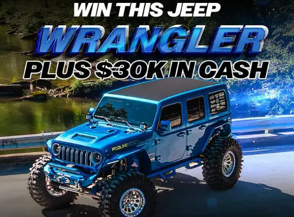 Redline Society Giveaway: Win a 2024 Jeep Wrangler + $30,000 Cash