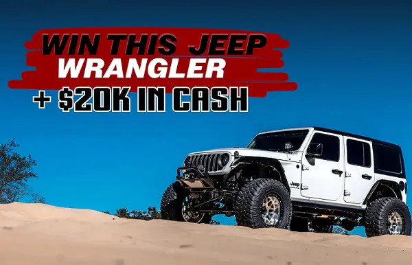 Redline Society Giveaway: Win a 2024 Jeep Wrangler + $20,000 Cash