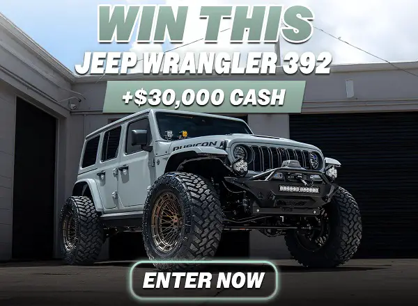 Redline Society Giveaway: Win This Jeep Wrangler 392 + $30,000 Cash!