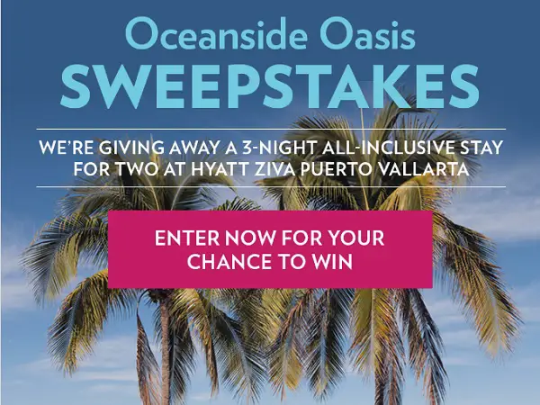Win a 3-Night All-Inclusive Escape to the Hyatt Ziva Puerto Vallarta
