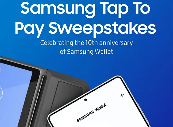 Samsung Tap to Pay Sweepstakes 2025 – Win a $10,000 Gift Card