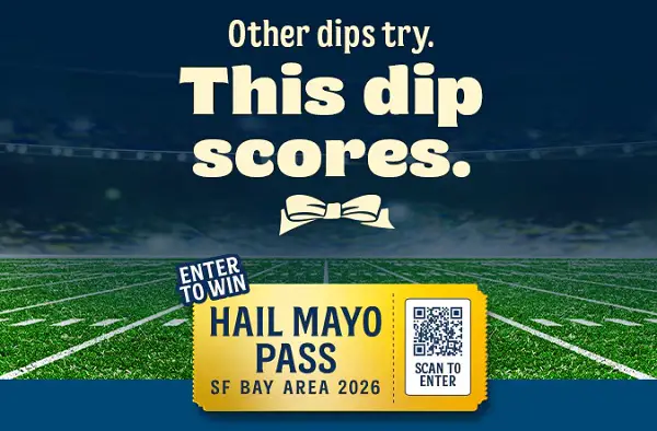The Hail Mayo Pass Sweepstakes – Win $10,000 + Trip to San Francisco