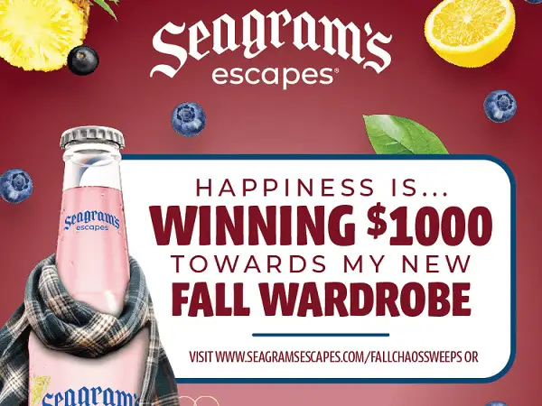 Seagram’s Escapes Fall Sweepstakes – Win $1,000 for a New Wardrobe!