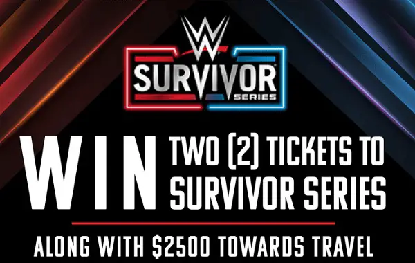 Win a Trip to WWE Survivor Series + $2,500 for Travel! (3 Winners)