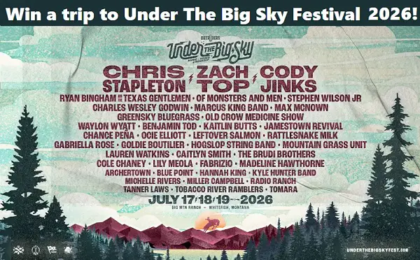 Win a Trip to Under the Big Sky Festival 2026!
