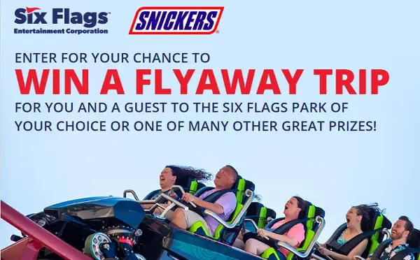 Win a Flyaway Trip for Two to Six Flags Park of Your Choice!