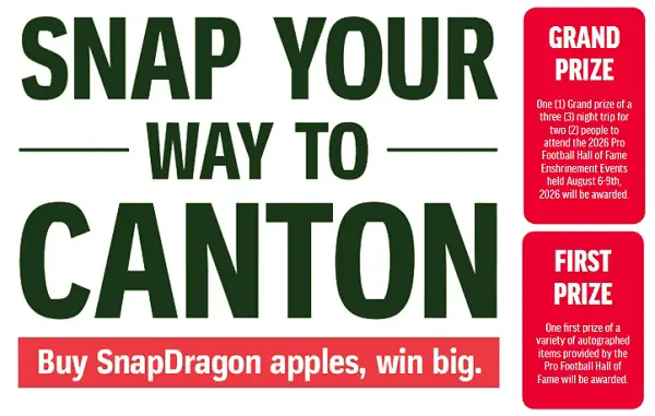 Snap Your Way to Canton Giveaway: Win a Trip to 2026 Pro Football Hall of Fame Enshrinement Events!
