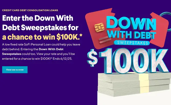 Down with Debt Sweepstakes: Win $100,000 Toward a Fresh Start!