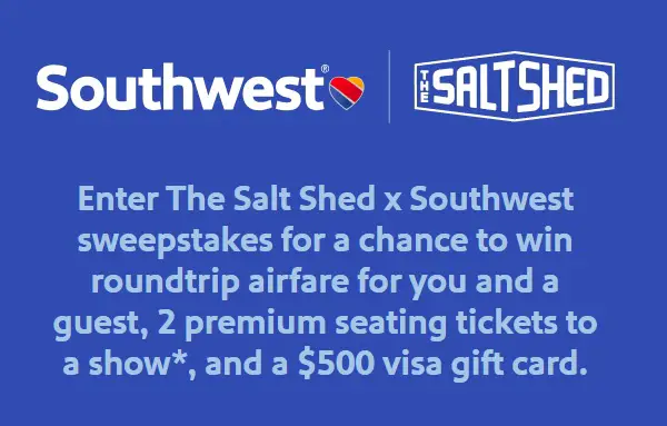 Salt Shed & Southwest Giveaway – Roundtrip Flights + VIP Music Experience