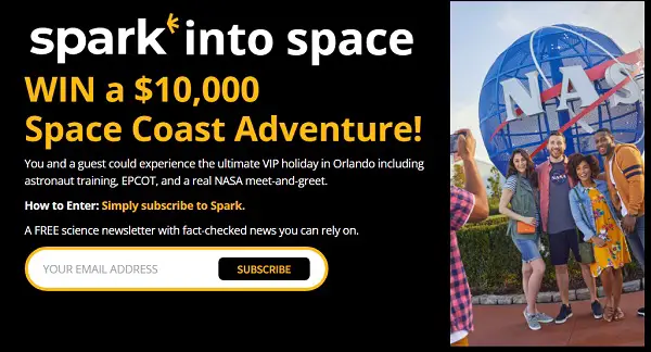 Spark Into Space Giveaway – Win a $10,000 Space Coast Adventure!