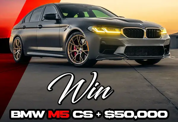 Speed Society Giveaway: Win a 2022 BMW M5 CS + $50,000 OR Take $100,000 Cash!