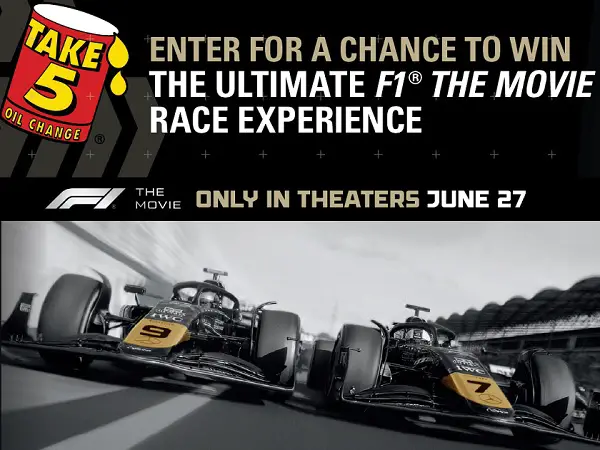Take 5’s F1 the Movie Sweepstakes: Win the Ultimate VIP F1 Race Weekend Experience in Austin!