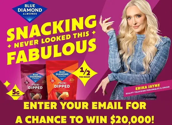 Blue Diamond New Year New You Sweepstakes – Win $20,000 and 1 of 3000 Prizes!