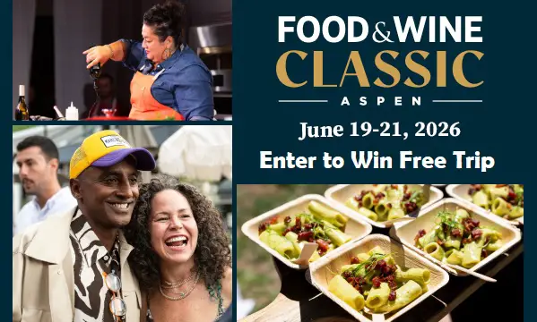 Win a Trip to 2026 Food & Wine Festival Aspen with TJX Rewards