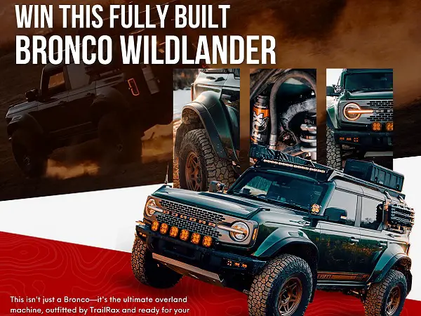 TrailRax Bronco Giveaway – Win a 2023 Ford Bronco!
