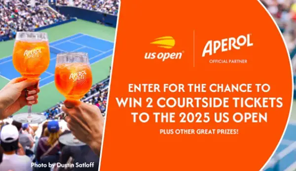 Aperol 2025 US Open Sweepstakes – Win Courtside Tickets & VIP Tennis Prizes