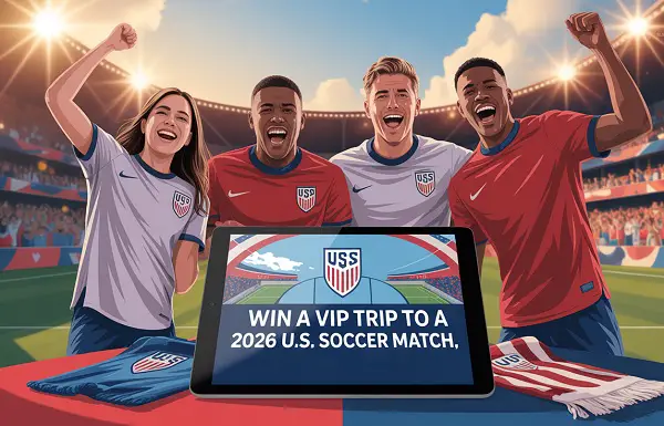 Win a VIP Trip to a 2026 U.S. Soccer Match!