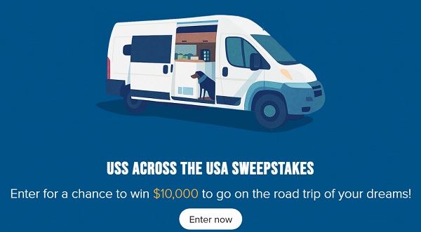 USS Across the USA Sweepstakes – Win $10,000 for Your Dream Road Trip!