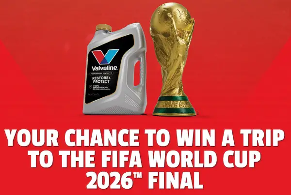 Valvoline FIFA World Cup Giveaway: Win a Trip to the 2026 Final