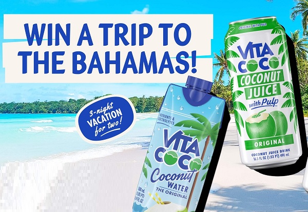 Vita Coco Holiday Sweepstakes – Win a Trip to The Bahamas