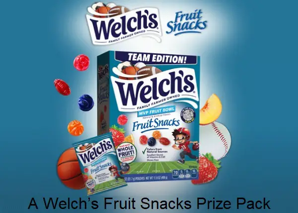 Win a Welch’s Fruit Snacks Prize Pack! (25 Winners)