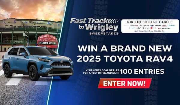 Marquee Sports Network Cubs Sweepstakes: Win a 2025 Toyota RAV4
