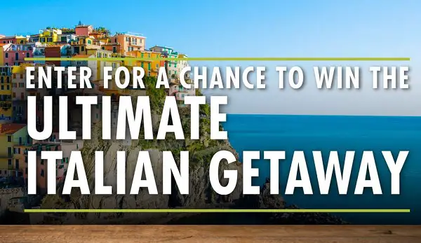 ECCO DOMANI Italian Getaway Sweepstakes: Win Florence, Milan, Rome, or Venice Trip