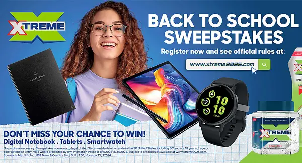 XTREME Back to School 2025 Giveaway – Win Apple iPads & Garmin Smartwatches