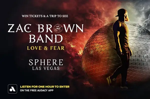 Win a Trip to See Zac Brown Band at Sphere Las Vegas!