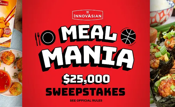 InnovAsian March Meal Mania Sweepstakes: Win $25000 Cash
