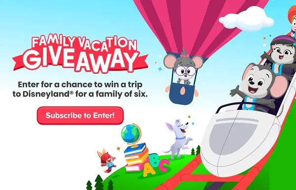 ABCmouse Giveaway: Win Disneyland Vacation for 6!