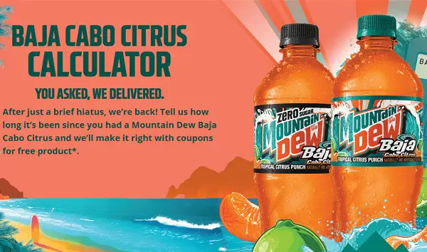 Baja Cabo Citrus Calculator Giveaway: Win $10,000 Cash With Cabo Citrus! (7 Winners)