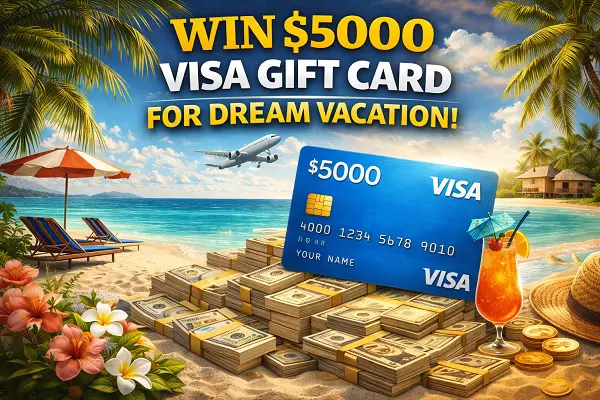 Barefoot Sweepstakes – Win $5,000 Visa Gift Card for Your Dream Vacation